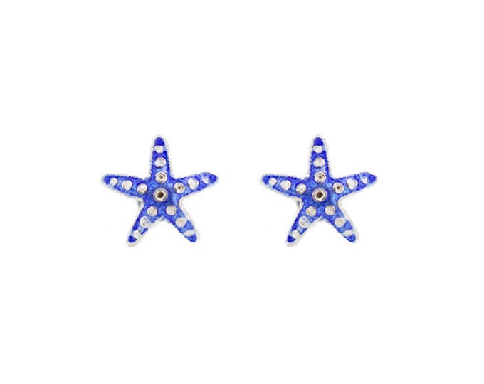 Enamel Blue Starfish-Chinese Jewellery-Enamel Animal-Filigree Jewellery-Handcrafted Jewellery