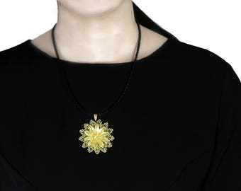Filigree Flower Pendant