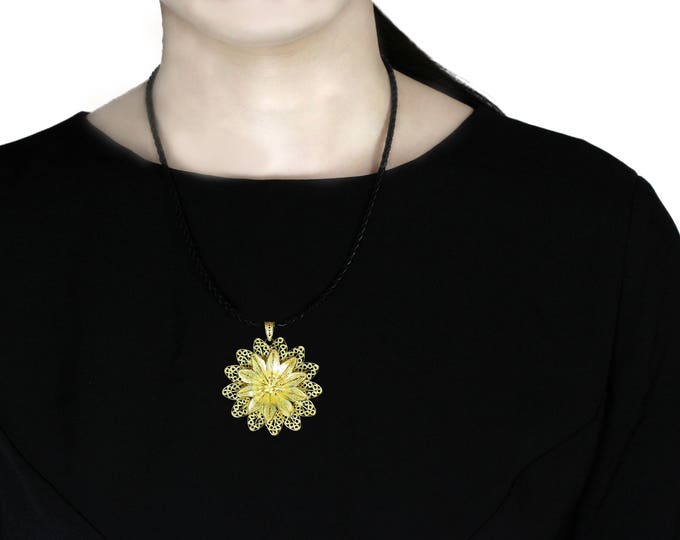 Filigree Flower Pendant