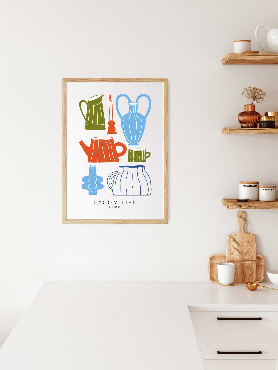 boho kitchen wall decor, kitchen gallery wall art set... Boho Kitchen Gallery Wall Art | Printable Wall Art | Digital Prints ...