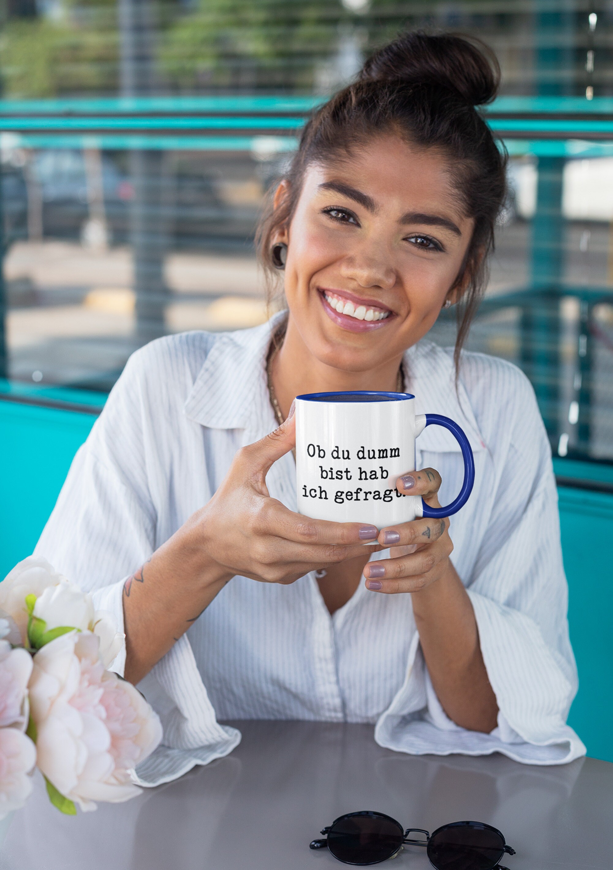 Trendation „Fun Facts About Germany“ Tasse – Weiß, Spülmaschinenfest – Lustiges Geschenk Für Kollegen