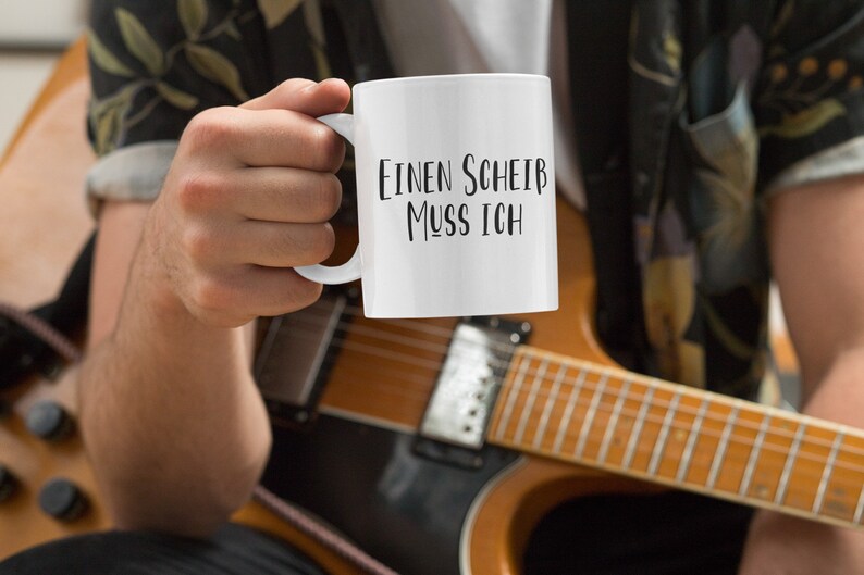 Tasse mit Spruch Einen Scheiß Muss Ich lustige Kaffeetasse Arbeit