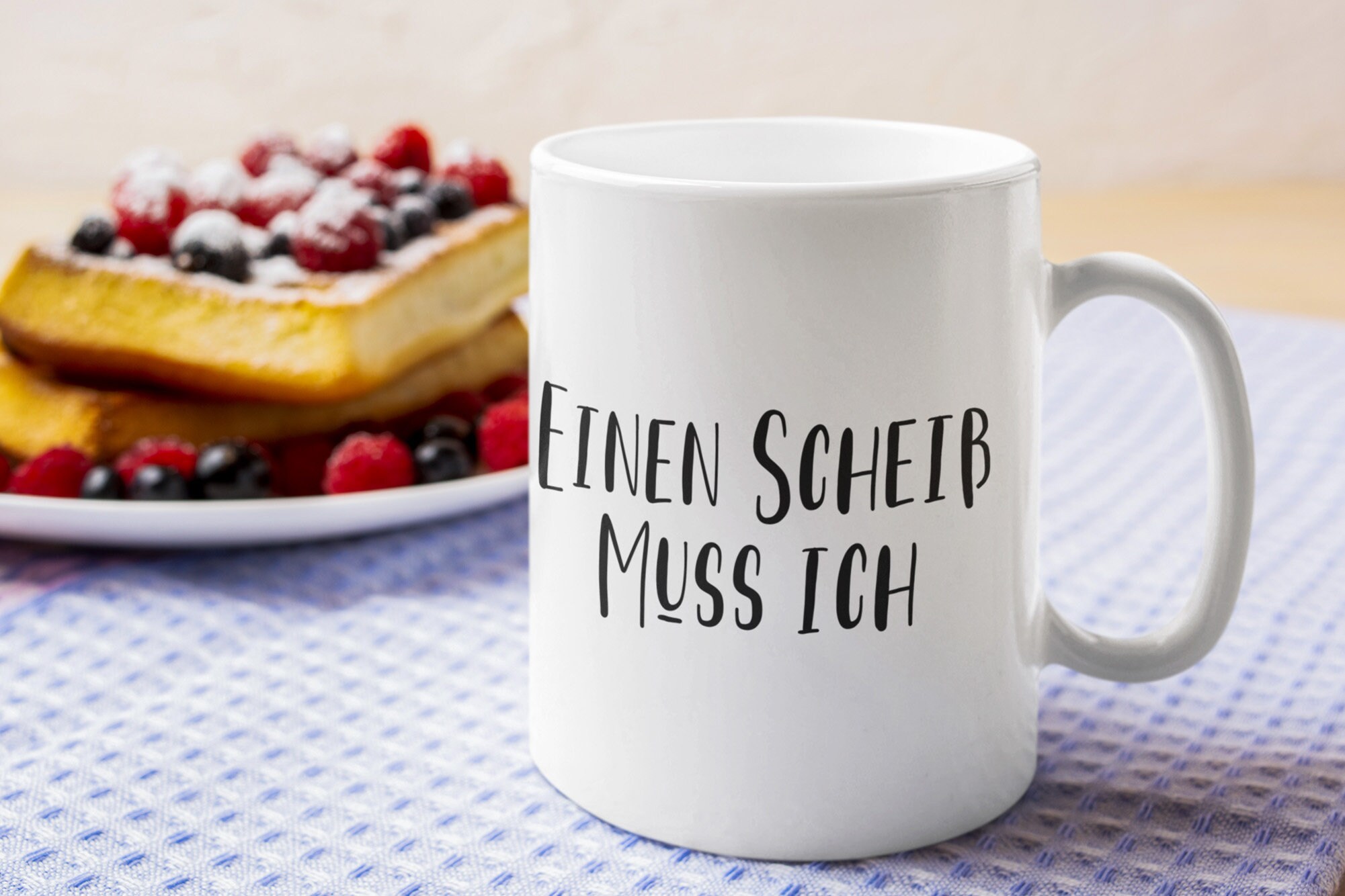 Tasse mit Spruch Einen Scheiß Muss Ich lustige Kaffeetasse Arbeit