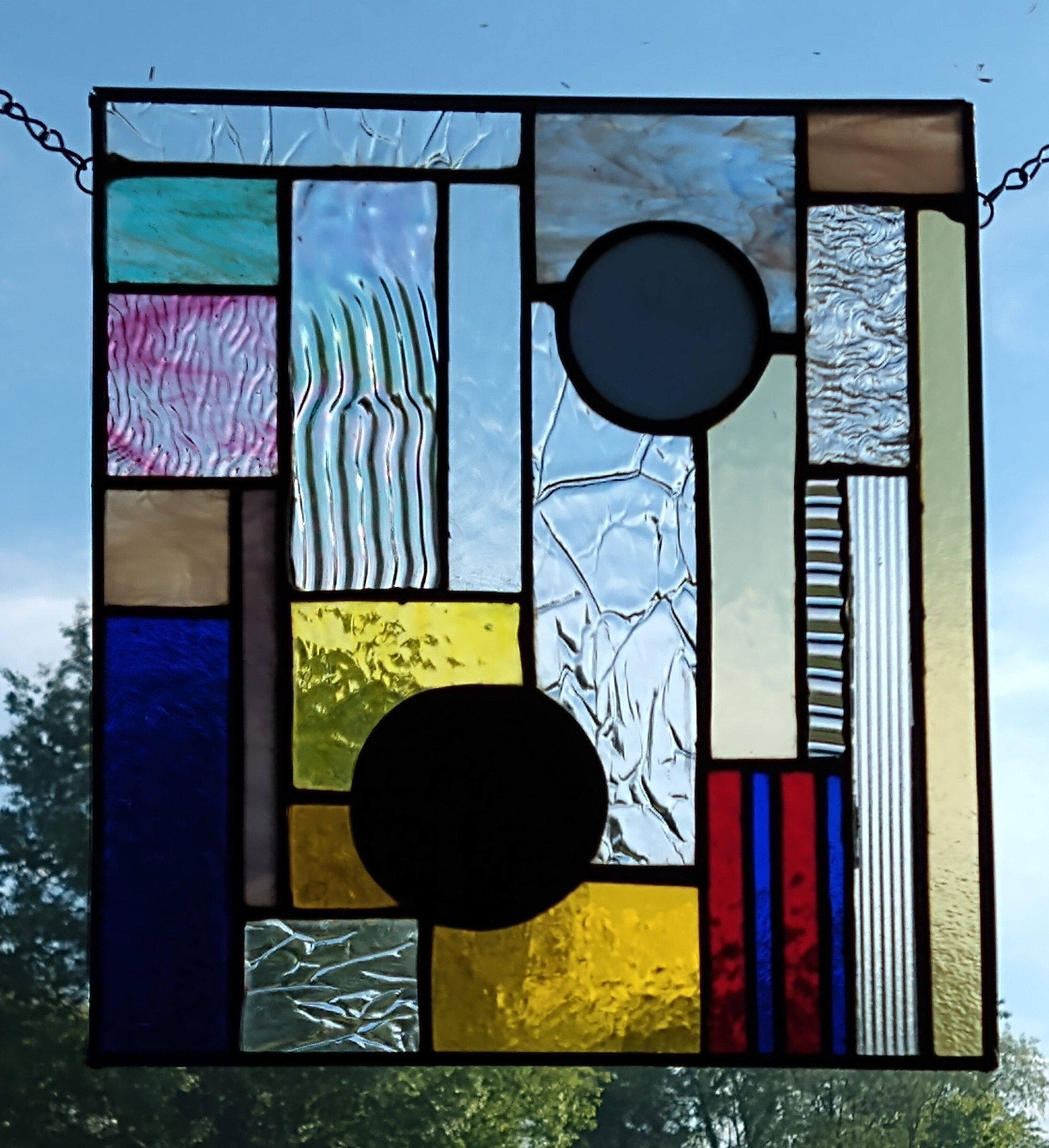 Abstract 2 Stained Glass Panel Etsy