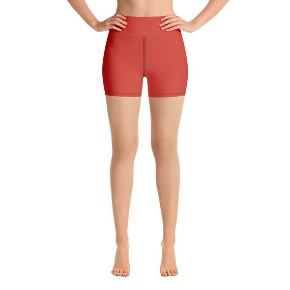 Burnt orange biker shorts clearance