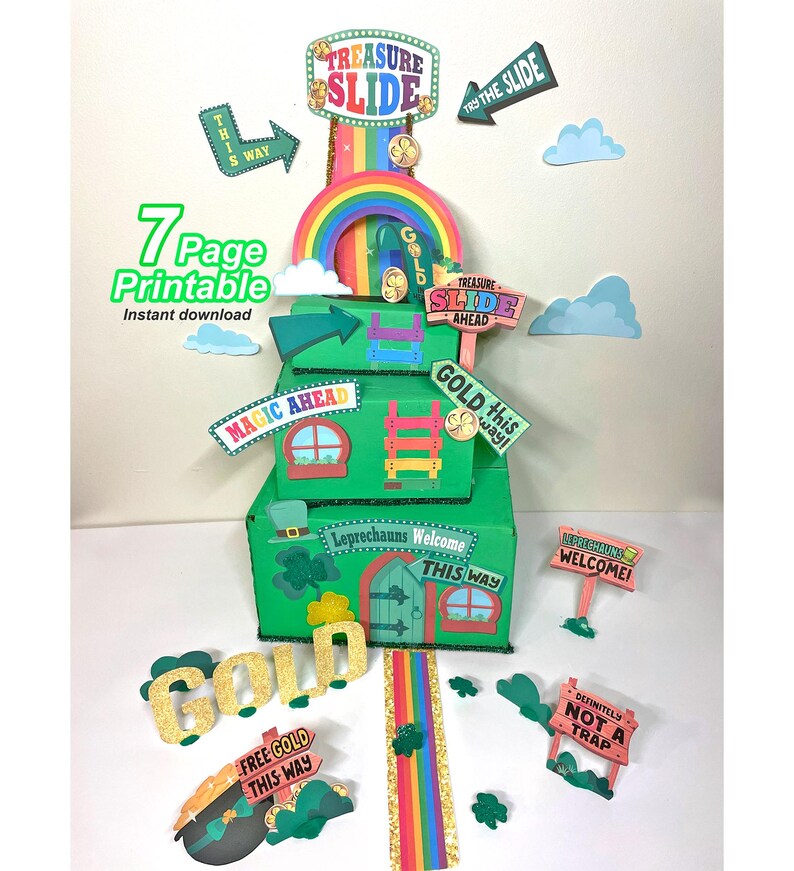 Leprechaun trap how to catch a leprechaun leprechaun trap kit leprechaun craft printable activity st patricks day note kids lucky evidence diy stem pops idea saint pattys day craft forkids catch a leprechaun classroom digital download diy letter scavenger hunt game bait gold coin free bestseller best seller