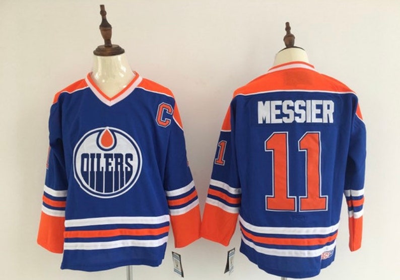 New Mark Messier Stitched thowback Vintage Hockey jersey.Edmonton Oilers