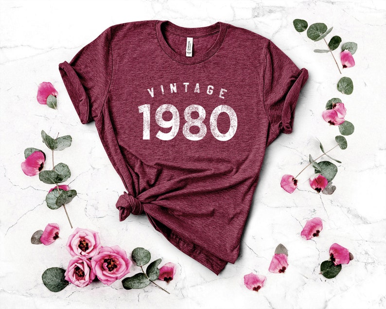 Birthday Party Shirt 40th Shirt soft tshirt 40th Birthday Gift 40th Birthday Shirt Vintage 1980 Tee Funny Birthday Shirt Forty Shirt