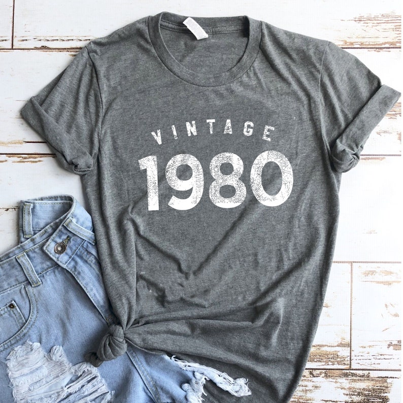 Birthday Party Shirt 40th Shirt soft tshirt 40th Birthday Gift 40th Birthday Shirt Vintage 1980 Tee Funny Birthday Shirt Forty Shirt