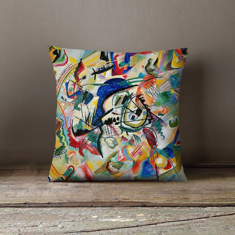 Kandinsky Art Painting Throw Pillow Cover Cushion Cover Etsy