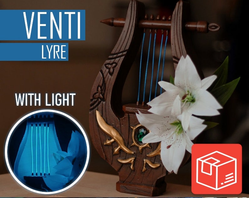 VENTI's LYRE Genshin Impact Strings light up Etsy