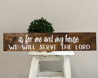 As for me and my house sign, As for me and my house wood sign, As for me and my house wooden sign, custom wood sign, custom wooden signs