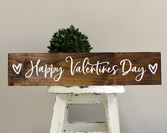 Happy Valentines Day wood sign, Shelf Sitter
