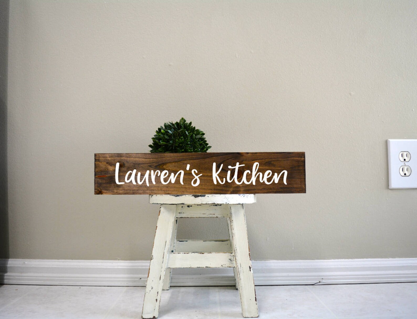 Personalized Kitchen Sign Custom Kitchen Sign Name Sign Etsy
