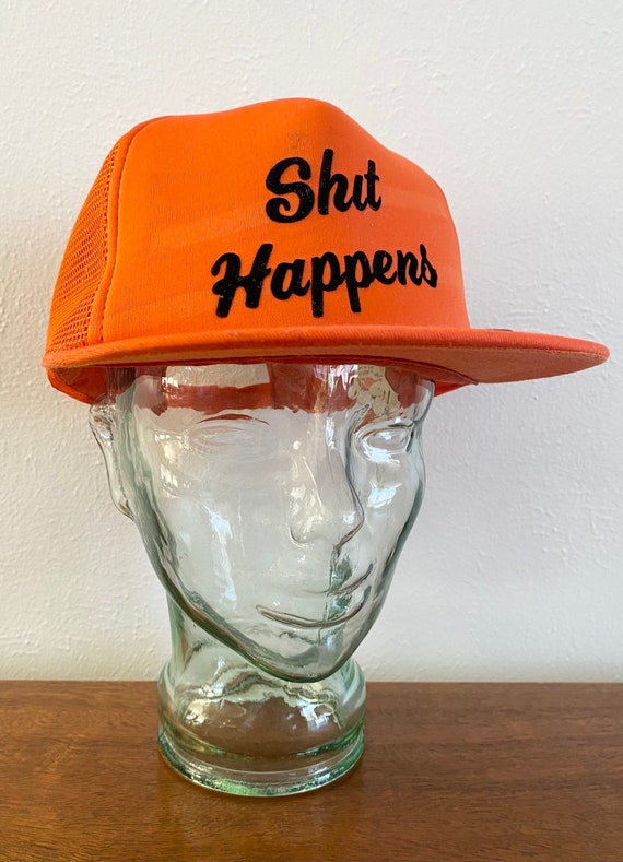 Vintage “Shit Happens” Billy Trucker Hat - 1970s L