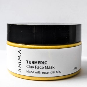 TURMERIC Face Mask| Tumeric Kaolin Clay | Even Skin Tone, Nourishing, Fade Dark Spots | Natural Tone