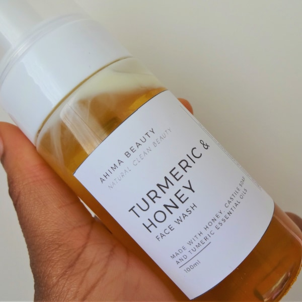 Face Wash, Turmeric & Honey, Cleanser, Organic skincare, All Natural for Face and Body