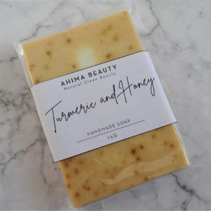 Turmeric & Honey Soap with oatmeal~ skin brightening soap~ soap for dark spots