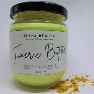 Tumeric Skin Brightening Face and Body Cream, Healthy Glow Turmeric Face Cream - For All Skin Types