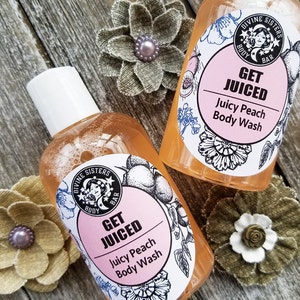 Peach Body Wash / Natural Shower Gel / Natural Body Wash / All Natural Soap / Liquid Soap / Castile Soap / Shower Gel / Body Wash / 4 oz.