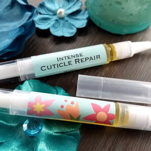Intense Cuticle Repair Pen / Cuticle Oil / Nail Care / Cuticle Cream / Organic Cuticle Cream / Natural Skincare / Easy Twist Brush Pen