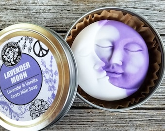 Lavender Moon Soap / Lavender / Essential Oil Soap / Handmade Soap / Lavender Oil  / Organic Lavender / Gift for Women / Gift for Her