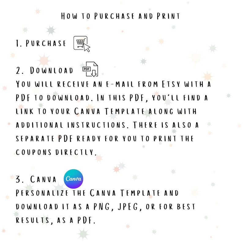 Editable Kids Reward Coupon Book Printable Customizable Birthday Coupon