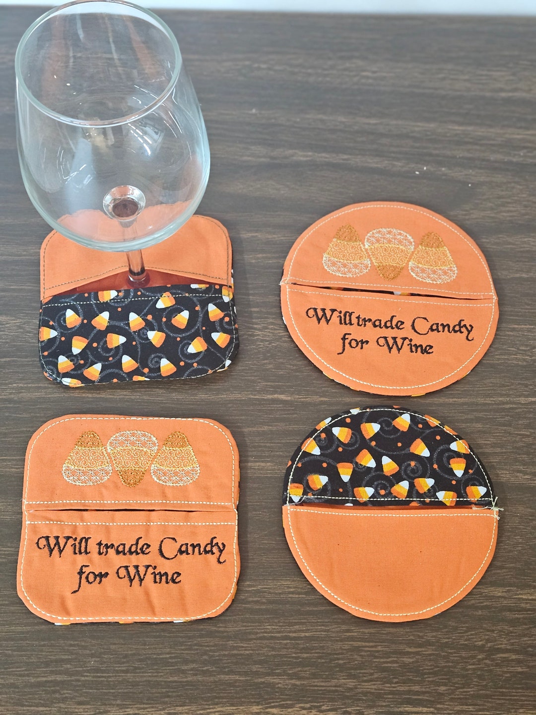 In the Hoop Wine Slipper Coaster Includes 4 Shapes Etsy