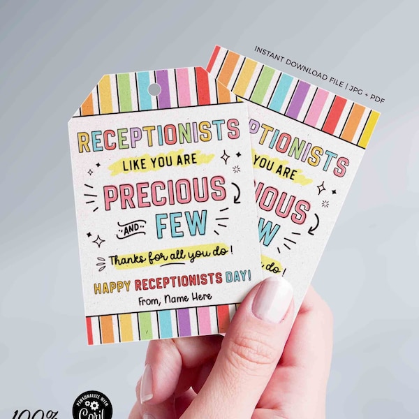 Receptionist Thank You Card Etsy