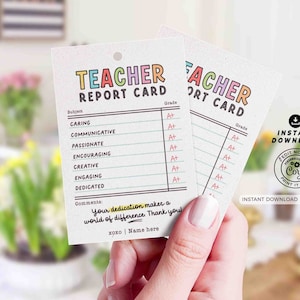 Teacher Appreciation gift Tag thank you for all you do School pto Editable Template Printable School Employee Appreciation INSTANT DOWNLOAD