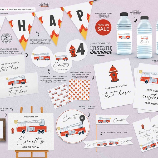 Fireman Themed Party - Etsy
