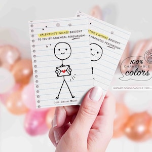 Cartões engraçados para o dia dos namorados, download instantâneo para impressão em sala de aula, etiqueta escolar para crianças, feliz dia dos namorados, cartão de humor editável