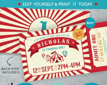 carnival ticket invitation etsy carnival ticket birthday invitations