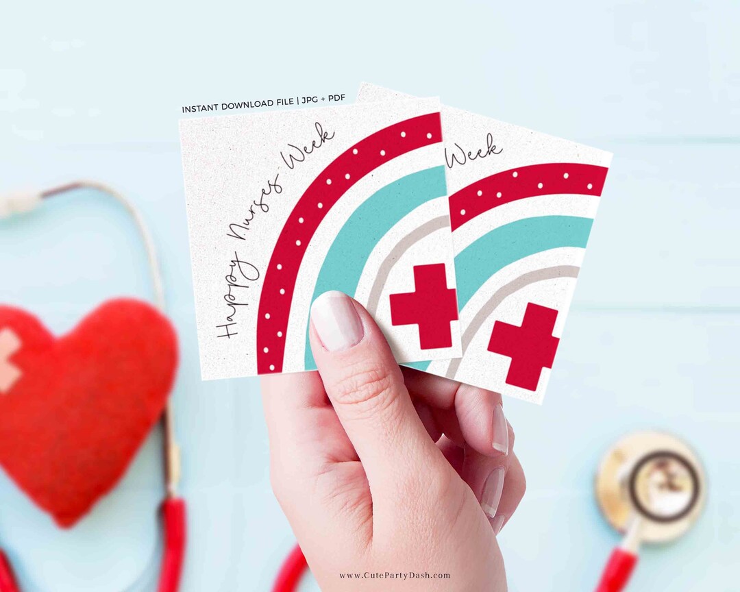 Nurses Week Appreciation Gift Tag Hospital Appreciation Thank You Gift for Nurses Happy Nurses