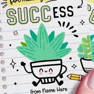 Succulent Gift Tag Printable Thank You Teacher Appreciation Success Tag ...