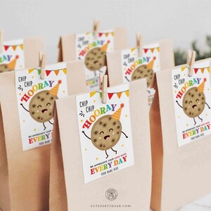 Editable Cookie Gift Tag, Chip Chip Hooray Employee Appreciation thank you, Teacher Staff School pto pta Appreciation Week, INSTANT DOWNLOAD