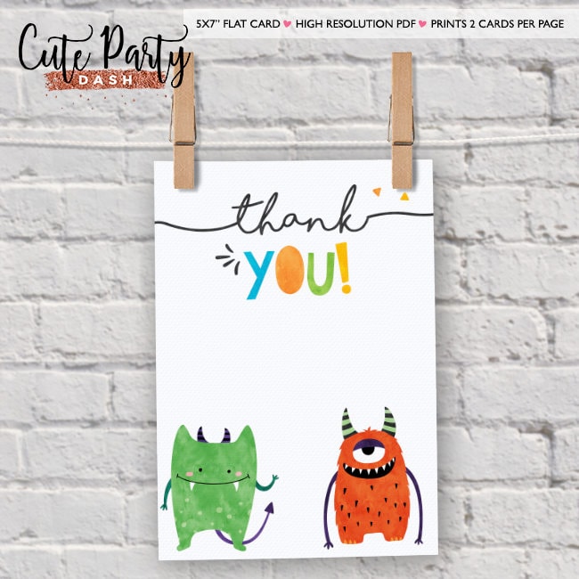INSTANT DOWNLOAD EDITABLE Little Monster Birthday | Etsy