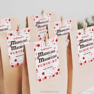 Editable Wishing you a Marvelous and Magnificent Valentine's Day gift tag, Kids Classroom M & Candy Valentine's Day card INSTANT DOWNLOAD