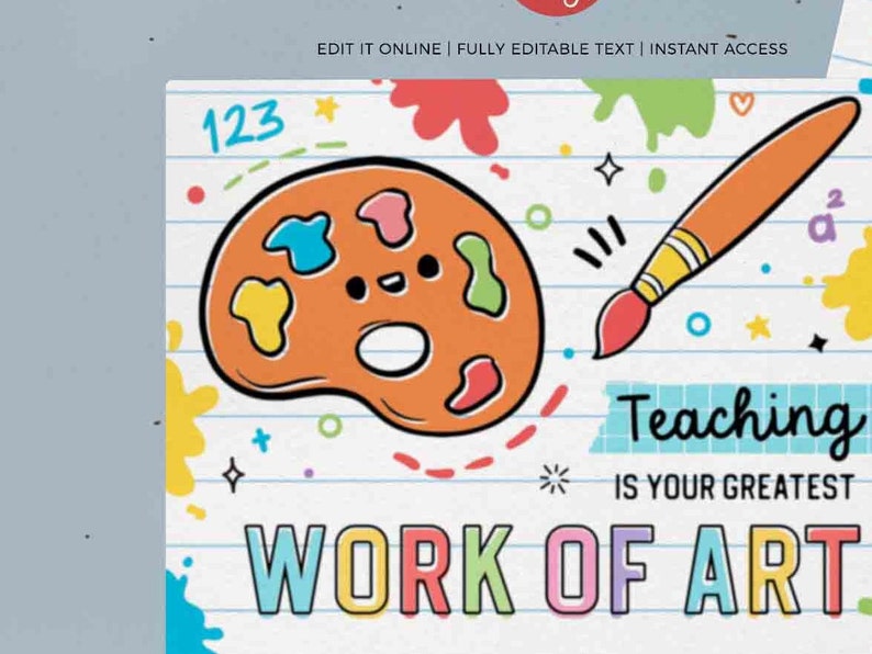 Editable Thank You Gift Card Holder template Printable Art Teacher Appreciation Week Gift End of the year Gift Card Holder INSTANT DOWNLOAD