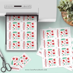 Editable Merry Christmas gift tags printable INSTANT DOWNLOAD Editable Retro Happy Holidays gift Tag Minimal Merry Christmas gift for
