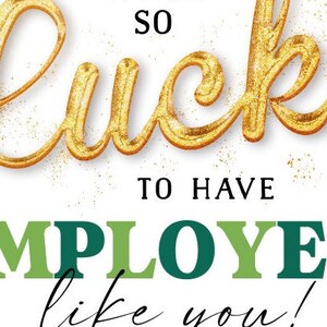 Lucky to Have employees Like You gift tag, Staff Employee Appreciation Gift Tags, Business St. Patrick’s Day gift INSTANT DOWNLOAD EDITABLE
