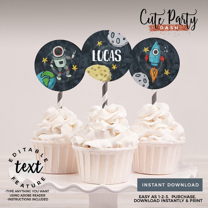 Astronaut Space Birthday invitation Template, EDITABLE Outer space birthday invite, First Trip Around The Sun, INSTANT DOWNLOAD, Rocket #380