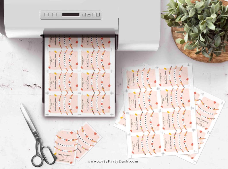 In My Grateful Era Thanksgiving Gift Tag Printable INSTANT DOWNLOAD Friendship Bracelet Trendy Thanksgiving Gratitude Favor Treat Tag