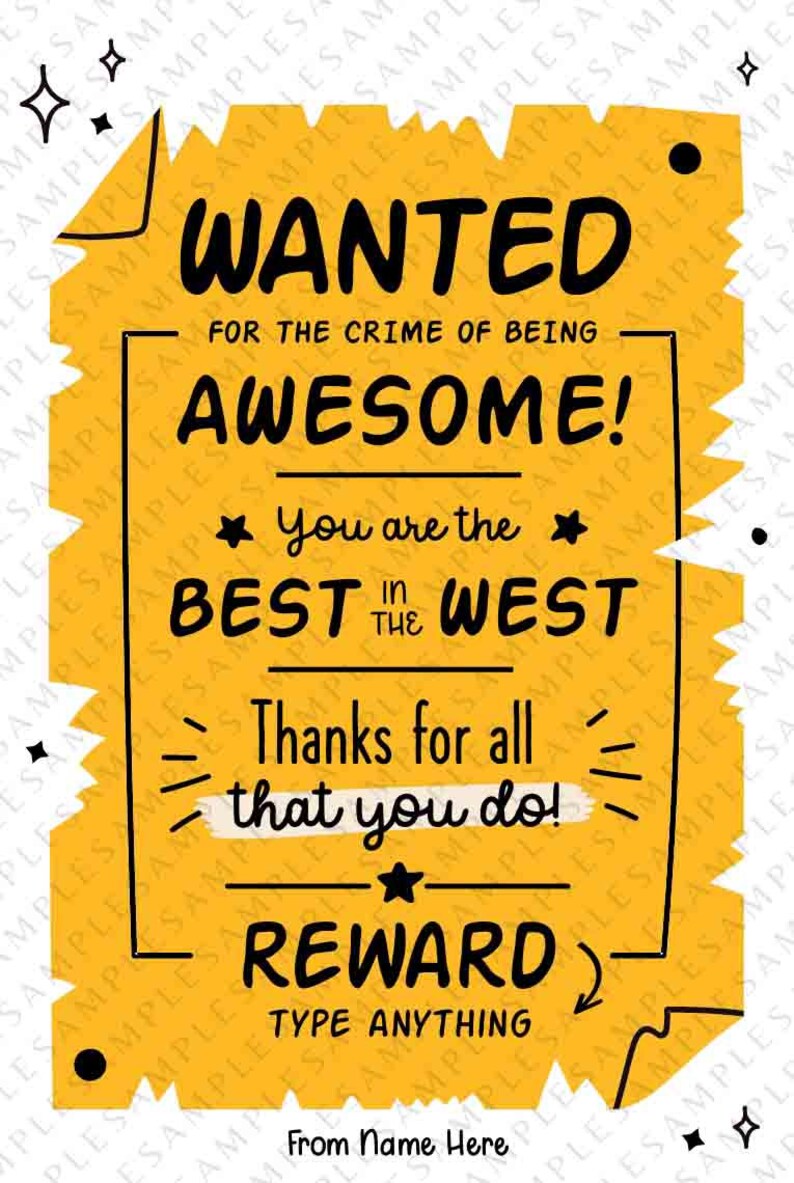 Best in the West Teacher Appreciation Tag Printable Wild West Editable Thank You Tag Appreciation Week Employee Nurse Staff INSTANT DOWNLOAD