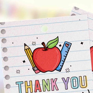 EDITABLE Thank you for all you do we truly appreciate you Tag, Teacher Appreciation Tag, Staff Employee Appreciation School INSTANT DOWNLOAD