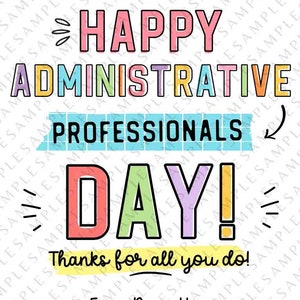 Administrative Professionals Day gift tag Employee Appreciation Week Printable Thank You Card Gift for Staff team member INSTANT DOWNLOAD