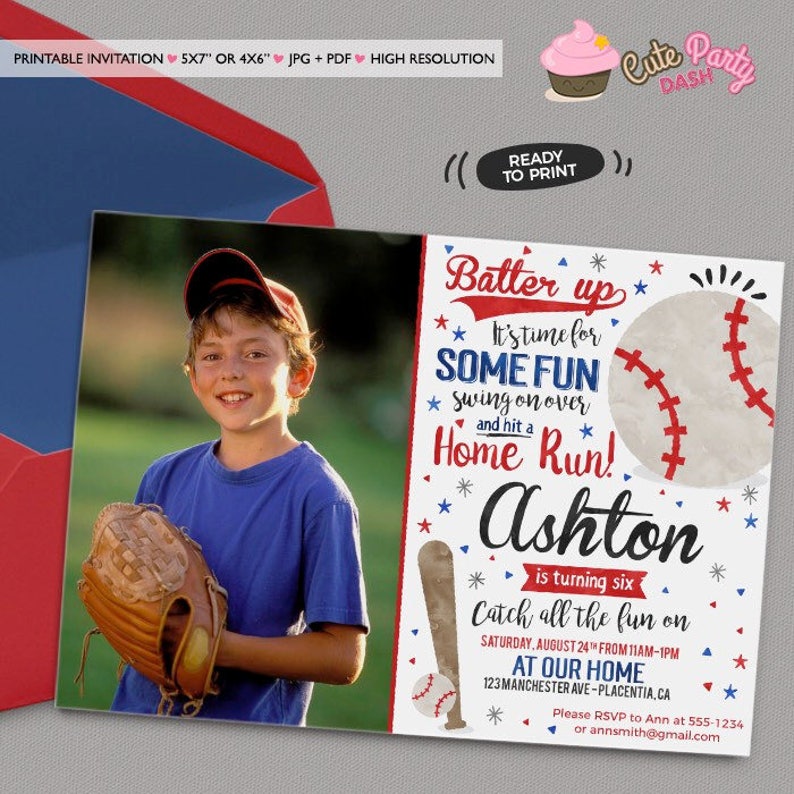 INSTANT DOWNLOAD EDITABLE Baseball Birthday Cupcake toppers Baseball Birthday printables Sports birthday Baseball decorations image 5