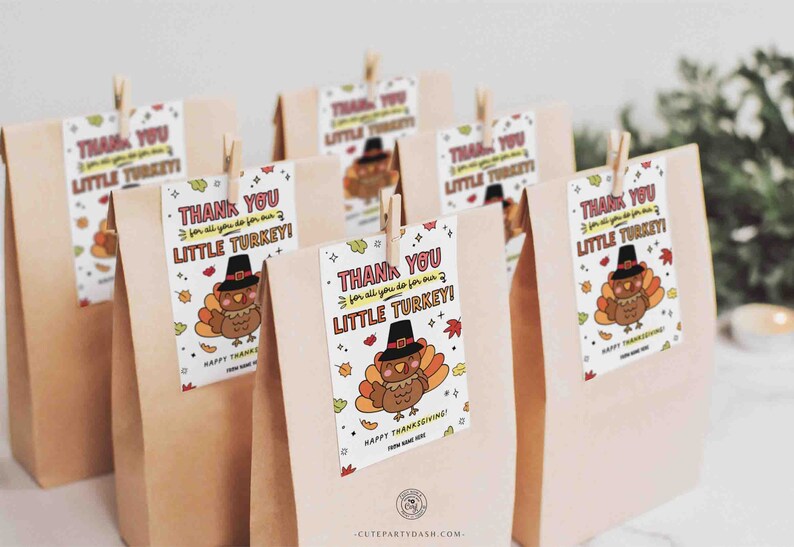 Thanks for all you do for our little turkey Thanksgiving gift Tag INSTANT DOWNLOAD EDITABLE Fall Appreciation Thankful School, Therapist