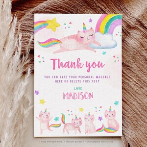 INSTANT DOWNLOAD
Editable Caticorn Birthday Party backdrop
by CutePartyDash.com