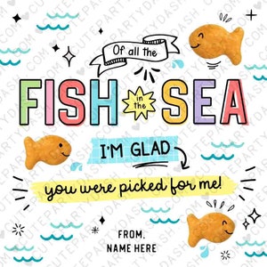 Back to School Goldfish Crackers Cookie Tag Printable Editable Gift for Teacher Student First Day School INSTANT DOWNLOAD Welcome Back Treat